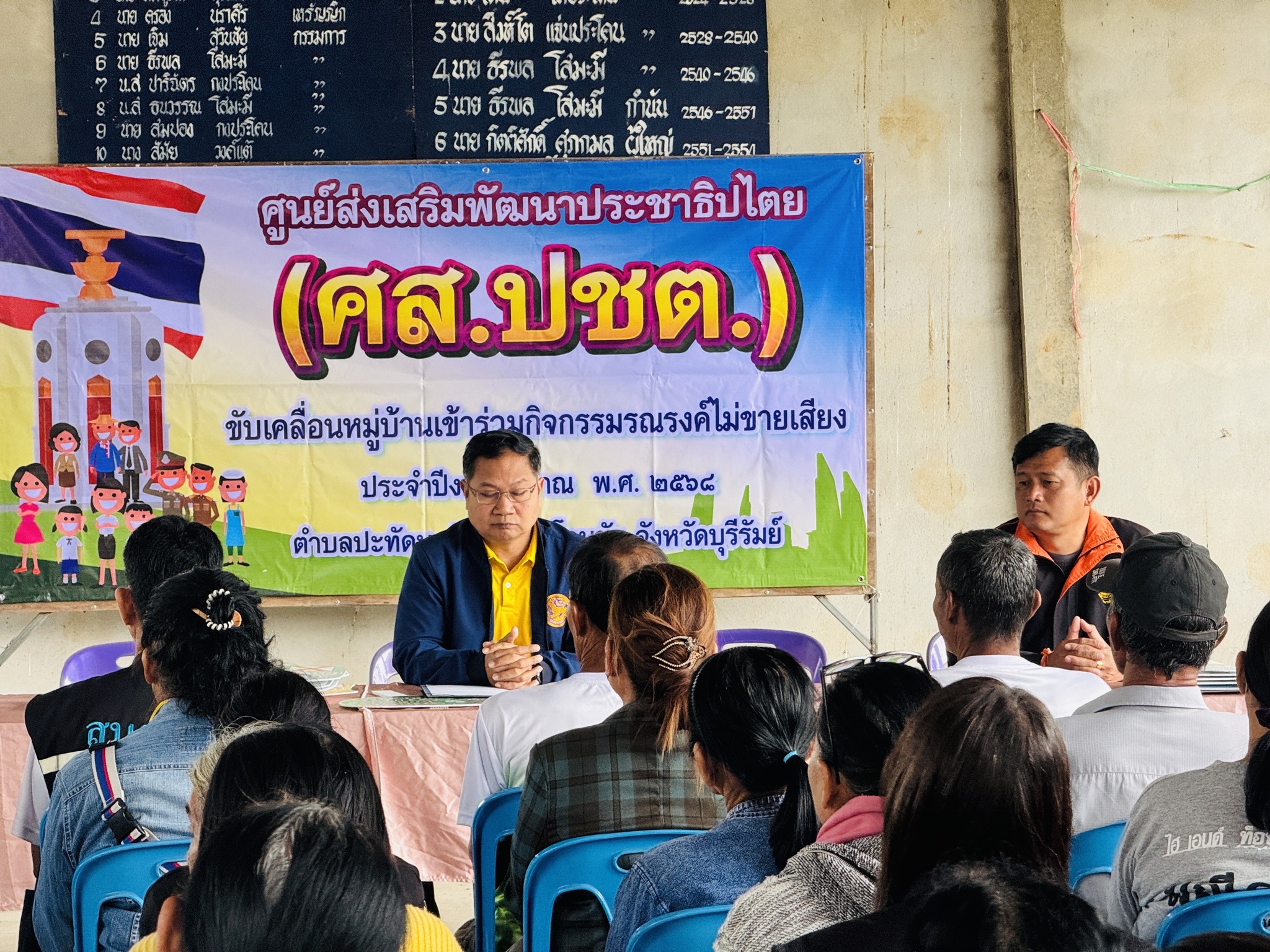 วันที่ 24 มกราคม 2568 องค์การบริหารส่วนตำบลประทัดบุ ร่วมกับคณะกรรมการ ศส.ปชต.กำนัน ผู้ใหญ่บ้านตำบลประทัดบุ ศกร. ตำบลประทัดบุ อำเภอประโคนชัย ร่วมรณรงค์การออกไปใช้สิทธิเลือกตั้ง นายกองค์การบริหารส่วนจังหวัดและสมาชิกสภาองค์การบริหารส่วนจังหวัด  